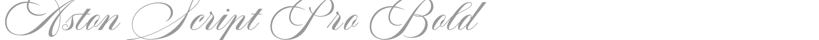 Aston Script Pro font preview